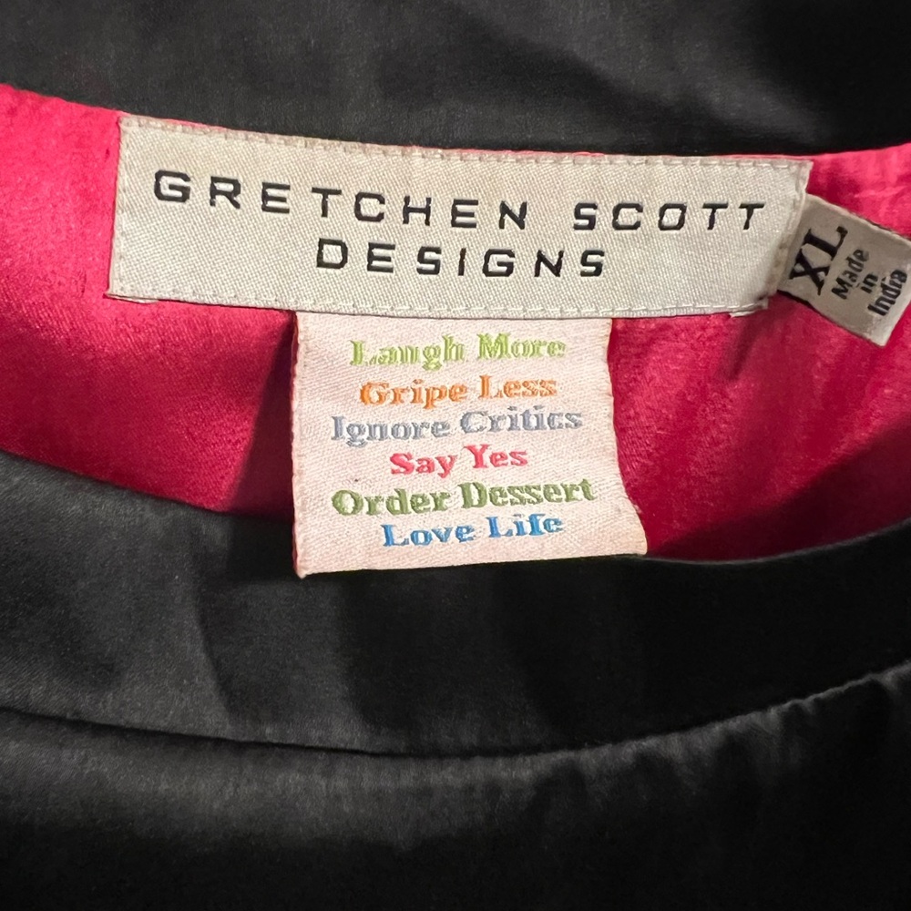 Gretchen Scott Designs Satin Black Dress - Picture 5 of 13